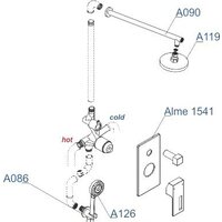 Душевая система  Wasserkraft A16590 - Превью изображения №7 — Интернет-магазин Time-Shop