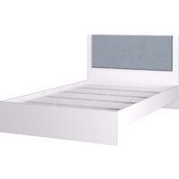 Кровать Аквилон Акцент №1200М (белое сияние/веллюкс 49) - Превью изображения №3 — Интернет-магазин Time-Shop