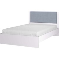 Кровать Аквилон Акцент №1200М (белое сияние/веллюкс 49) - Превью изображения №2 — Интернет-магазин Time-Shop