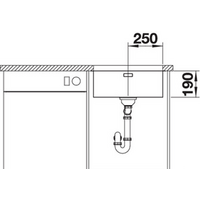 Кухонная мойка Blanco Andano 500-U (без клапана-автомата) - Превью изображения №2 — Интернет-магазин Time-Shop