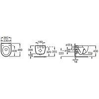 Унитаз подвесной Roca Meridian 7346248000 - Превью изображения №5 — Интернет-магазин Time-Shop