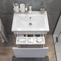  Vigo Тумба под умывальник Grani 600-0-1 Como навесная (дуб золотой) - Превью изображения №5 — Интернет-магазин Time-Shop