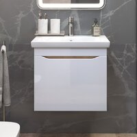  Vigo Тумба под умывальник Grani 600-0-1 Como навесная (дуб золотой) - Превью изображения №3 — Интернет-магазин Time-Shop