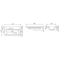 Умывальник AM.PM Gem M90WCC0752WG 76x41.5 - Превью изображения №5 — Интернет-магазин Time-Shop