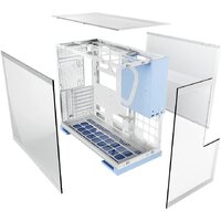 Корпус Geometric Future Model 5 (белый/голубой) - Превью изображения №4 — Интернет-магазин Time-Shop