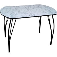 Arvento Флок 3 раздвижной 110-140х70 (мрамор каррара)