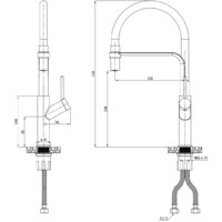 Смеситель Esko K50GB - Превью изображения №2 — Интернет-магазин Time-Shop