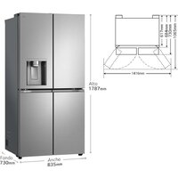 Четырёхдверный холодильник LG GML860PYFE - Превью изображения №4 — Интернет-магазин Time-Shop