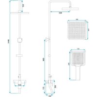 Душевая система  Rea Argus REA-P7841 - Превью изображения №6 — Интернет-магазин Time-Shop
