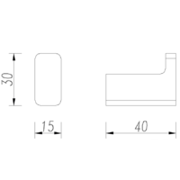 Крючок для ванны Omnires Nelson NL80110GR - Превью изображения №2 — Интернет-магазин Time-Shop
