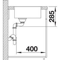 Кухонная мойка Blanco Supra 400-IF - Превью изображения №5 — Интернет-магазин Time-Shop