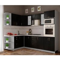 Готовая кухня Интерлиния Мила Крафт 1.68x2.6 левая (дуб английский) - Превью изображения №2 — Интернет-магазин Time-Shop