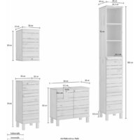  Диприз Шкаф-пенал Джосси Д.7155-2.01 (белый воск) - Превью изображения №2 — Интернет-магазин Time-Shop