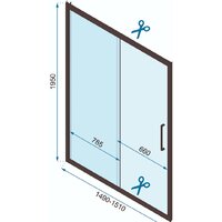 Душевая дверь Rea Rapid Slide 150 - Превью изображения №5 — Интернет-магазин Time-Shop