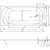 Ванна Eurolux Miamika 180x80 - Превью изображения №3 — Интернет-магазин Time-Shop