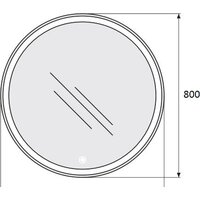  BelBagno Зеркало SPC-RNG-800-LED-TCH - Превью изображения №4 — Интернет-магазин Time-Shop