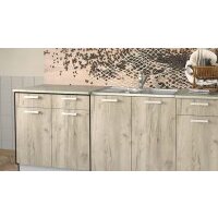 Шкаф напольный Интерлиния Компо НШ80рш2 (дуб серый) - Превью изображения №2 — Интернет-магазин Time-Shop