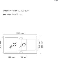 Кухонная мойка Oltens Gravan 72300300 - Превью изображения №2 — Интернет-магазин Time-Shop