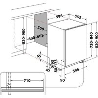Встраиваемая посудомоечная машина Whirlpool W8I HF58 TUS - Превью изображения №10 — Интернет-магазин Time-Shop