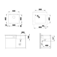 Кухонная мойка ZorG Subline 50 (черный опал) - Превью изображения №4 — Интернет-магазин Time-Shop