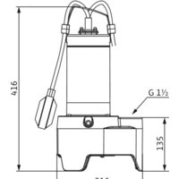 Фекальный насос Wilo Rexa MINI3-V04.13/M08-523/A-5M - Превью изображения №2 — Интернет-магазин Time-Shop