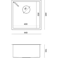 Кухонная мойка Quadron MF4444PVDBSC1 - Превью изображения №4 — Интернет-магазин Time-Shop