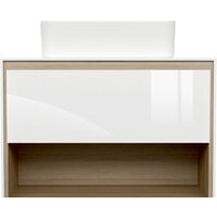  Cersanit Тумба под умывальник со столешницей Louna 80 SZ-LOU80-BL/WH - Превью изображения №3 — Интернет-магазин Time-Shop