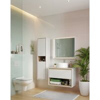  Cersanit Тумба под умывальник со столешницей Louna 80 SZ-LOU80-BL/WH - Превью изображения №4 — Интернет-магазин Time-Shop