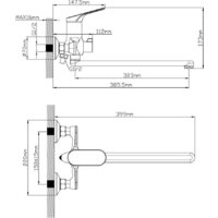 Смеситель Econoce D35 710 EC0711BL (черный) - Превью изображения №3 — Интернет-магазин Time-Shop