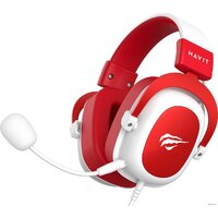 Наушники Havit Gamenote H2002d (белый/красный) - Превью изображения №5 — Интернет-магазин Time-Shop