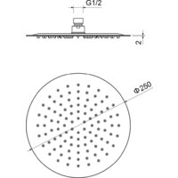 Верхний душ Aquatek AQ2073BG (золото) - Превью изображения №9 — Интернет-магазин Time-Shop