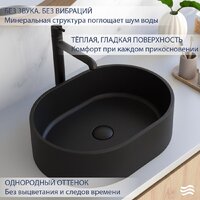 Умывальник Lauter Oliva 21O486DB (Deep Black) - Превью изображения №3 — Интернет-магазин Time-Shop