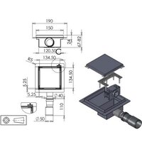 Трап/канал Roxen Supra Black 91050-50 - Превью изображения №5 — Интернет-магазин Time-Shop