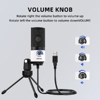 Проводной микрофон FIFINE K669 (белый) - Превью изображения №9 — Интернет-магазин Time-Shop