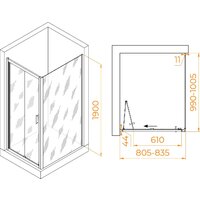 Душевой уголок RGW PA-142 060814280-11 - Превью изображения №8 — Интернет-магазин Time-Shop