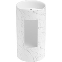 Умывальник Wellsee Chalice Perfection 230626000 (отдельностоящий, с отверстием под смеситель, цвет матовый белый мрамор/глянцевый белый) - Превью изображения №3 — Интернет-магазин Time-Shop