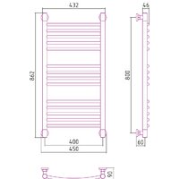 Полотенцесушитель Сунержа Богема+ выгнутая 800х400 31-0221-8040 - Превью изображения №3 — Интернет-магазин Time-Shop