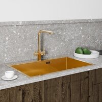 Кухонная мойка Floracio Steel F.7551.GDD - Превью изображения №3 — Интернет-магазин Time-Shop