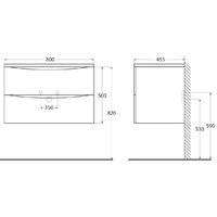  BelBagno Тумба под умывальник ACQUA-800-2C-SO-BL - Превью изображения №12 — Интернет-магазин Time-Shop