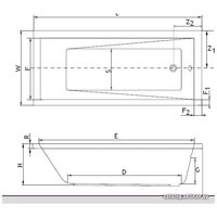 Ванна Excellent Wave 180x80 - Превью изображения №2 — Интернет-магазин Time-Shop
