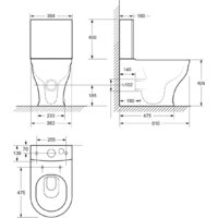 Унитаз напольный Cezares Giubileo CZR-165-CPR (без бачка, без сиденья) - Превью изображения №2 — Интернет-магазин Time-Shop
