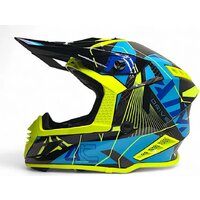 Мотошлем AIM RH855 Carbon Razor RH855R-DYB-L (L, желтый/синий) - Превью изображения №2 — Интернет-магазин Time-Shop