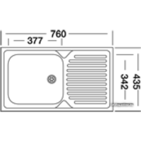 Кухонная мойка Kromevye ЕС 240 D - Превью изображения №3 — Интернет-магазин Time-Shop