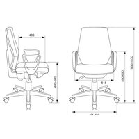 Офисное кресло Бюрократ CH-545/38-415 (черный) - Превью изображения №6 — Интернет-магазин Time-Shop