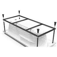 Каркас Cersanit Santana K-RW-SANTANA 160 - Превью изображения №3 — Интернет-магазин Time-Shop