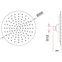Верхний душ Berges Wasserhaus Ventas R 074003 - Превью изображения №3 — Интернет-магазин Time-Shop