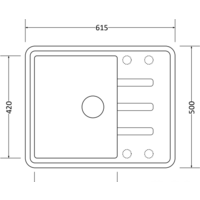 Кухонная мойка ZorG Torino 62 (серый жемчуг) - Превью изображения №2 — Интернет-магазин Time-Shop