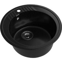 Кухонная мойка GranFest Rondo 520 (черный) - Превью изображения №4 — Интернет-магазин Time-Shop