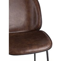 Стул Stool Group Турин 8319TB (экокожа коричневый/черные ножки) - Превью изображения №6 — Интернет-магазин Time-Shop