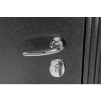 Металлическая дверь Guard Классика MG60 97х205 левая (черное серебро/белый ясень) - Превью изображения №8 — Интернет-магазин Time-Shop